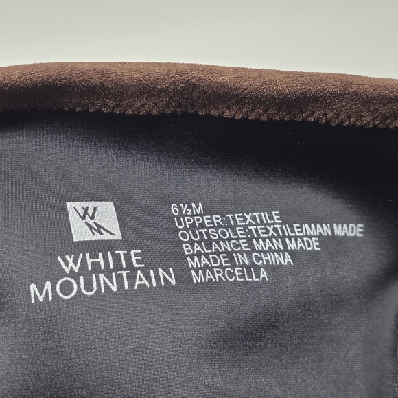 White Mountain Brown Marcella Boots Women’s Size 6.5 Riding Round Toe Mid Calf - Picture 4 of 9